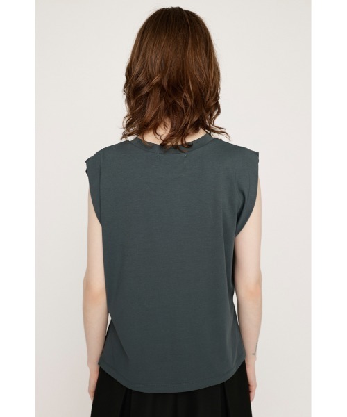 SLY(スライ)の「BASIC CREW NECK T/T ベーシック クルーネック タンクトップ(Tシャツ/カットソー・レディース・ホワイト/ライトブルー/ブラック/ダークグレー・FREE)」の10枚目の写真