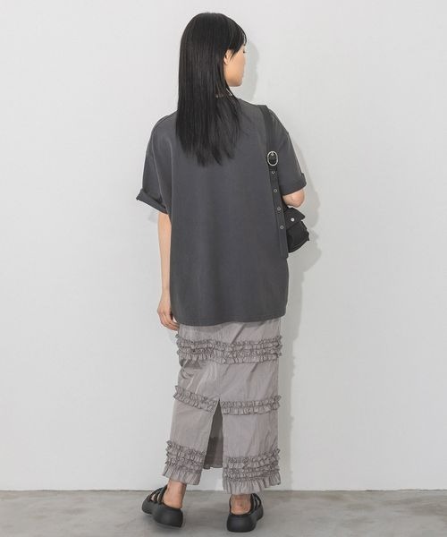 PAGEBOY(ページボーイ)の「フリルナロースカート(スカート・レディース・グレー/ブルー/ブラック・FREE)」の8枚目の写真