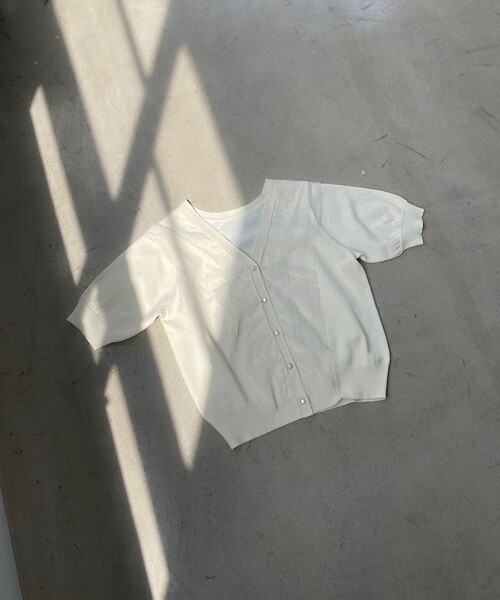 Feroux（フェルゥ）の「チュールコンビパフスリーブ ニット（ニット/セーター・レディース・ピンク系/アイボリー系/ブラック系・F）」の20枚目の写真