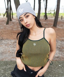 BACK TO THE FIELD | 【BTTF】ワンポイントロゴシャーリングニットキャミソール(キャミソール)