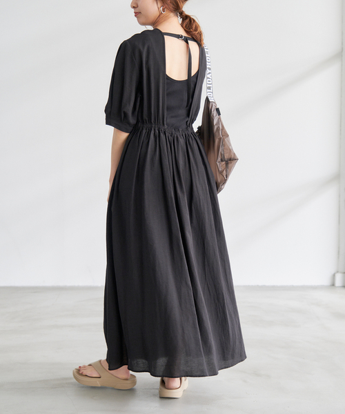 Spick & Span(スピックアンドスパン)の「バックオープンワンピース(ワンピース・レディース・ブラック・FREE)」の6枚目の写真