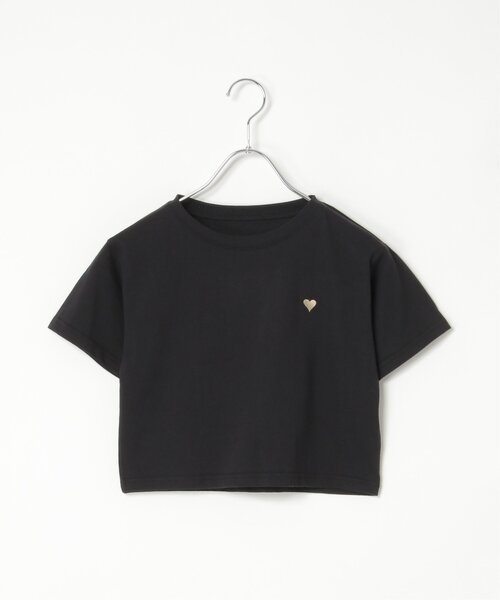 VENCEEXCHANGE(ヴァンスエクスチェンジ)の「ショート丈ハート箔プリントTシャツ(Tシャツ/カットソー・レディース・ゴールド/ホワイト/シルバー/ブラック・FREE)」の20枚目の写真