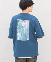RAGEBLUE | バックフォトプリント/天竺コットン/ビッグシルエットTシャツ2(Tシャツ/カットソー)