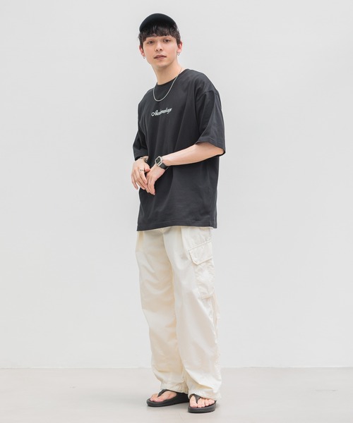 RAGEBLUE（レイジブルー）の「バックフォトプリント/天竺コットン/ビッグシルエットTシャツ2（Tシャツ/カットソー・メンズ・ホワイト/グレー/ブルー/ブラック・LARGE/MEDIUM/SMALL）」の18枚目の写真