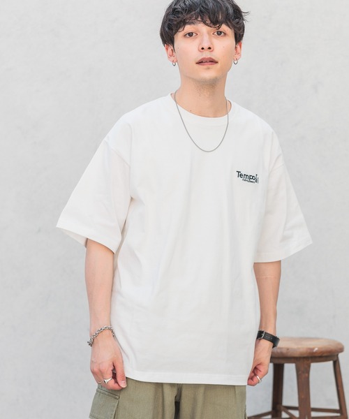 RAGEBLUE（レイジブルー）の「バックフォトプリント/天竺コットン/ビッグシルエットTシャツ2（Tシャツ/カットソー・メンズ・ホワイト/グレー/ブルー/ブラック・LARGE/MEDIUM/SMALL）」の14枚目の写真