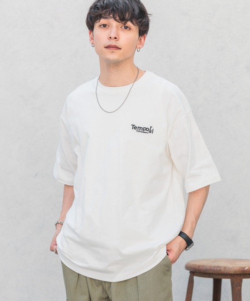 RAGEBLUE（レイジブルー）の「バックフォトプリント/天竺コットン/ビッグシルエットTシャツ2（Tシャツ/カットソー・メンズ・ホワイト/グレー/ブルー/ブラック・LARGE/MEDIUM/SMALL）」の15枚目の写真