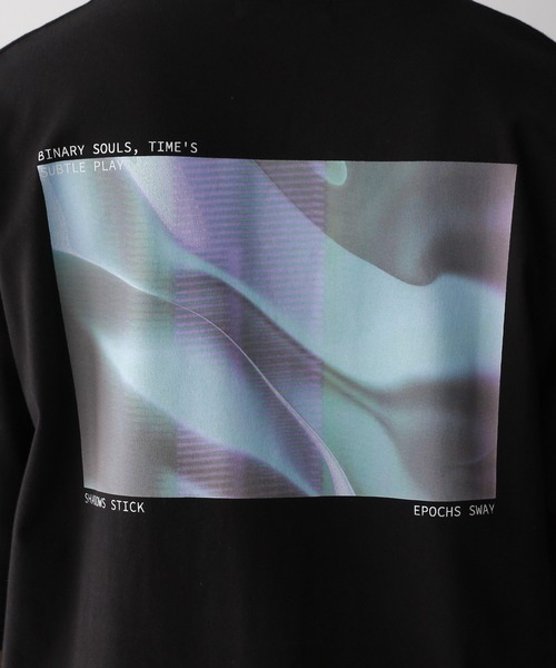 RAGEBLUE（レイジブルー）の「バックフォトプリント/天竺コットン/ビッグシルエットTシャツ2（Tシャツ/カットソー・メンズ・ホワイト/グレー/ブルー/ブラック・LARGE/MEDIUM/SMALL）」の7枚目の写真