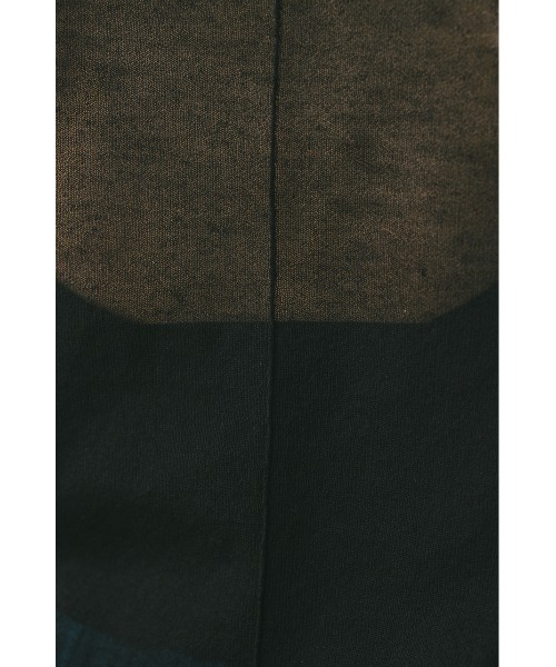 STYLEMIXER（スタイルミキサー）の「ウォッシャブルリネンミックスニットT（Tシャツ/カットソー・レディース・ブラック/レッド/ブラウン/ライトベージュ・FREE）」の14枚目の写真