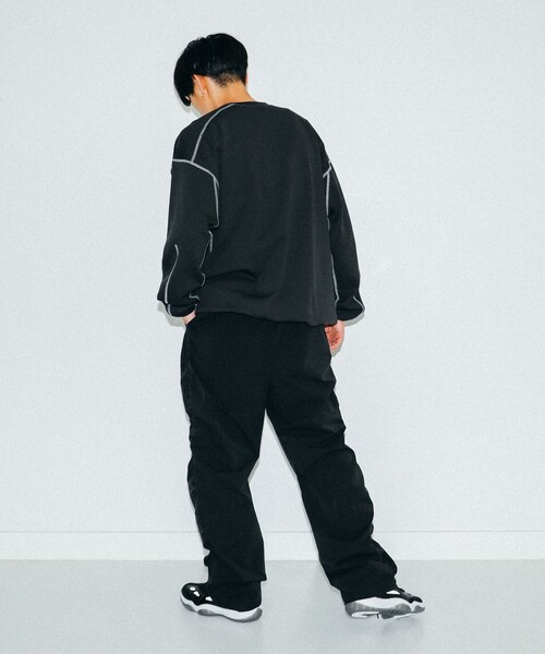 BEAMS(ビームス)の「テック ロングスリーブ Tシャツ(Tシャツ/カットソー・メンズ・オフホワイト/ブラック・XL/L/M/S)」の8枚目の写真