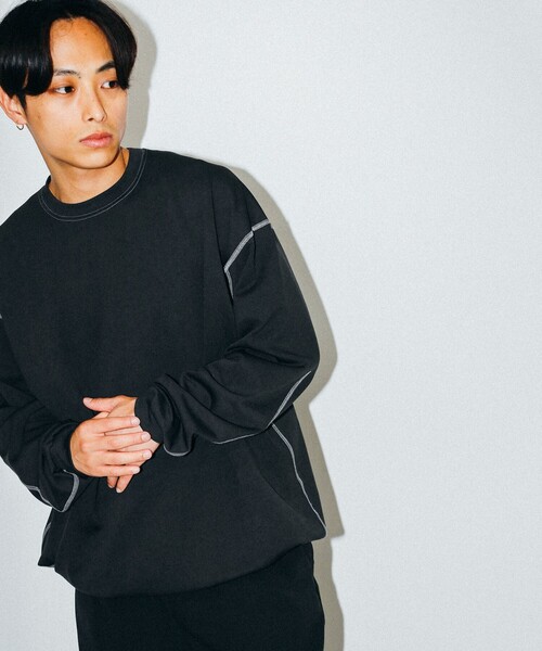 BEAMS(ビームス)の「テック ロングスリーブ Tシャツ(Tシャツ/カットソー・メンズ・オフホワイト/ブラック・XL/L/M/S)」の10枚目の写真