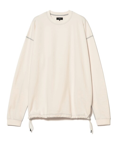 BEAMS(ビームス)の「テック ロングスリーブ Tシャツ(Tシャツ/カットソー・メンズ・オフホワイト/ブラック・XL/L/M/S)」の11枚目の写真