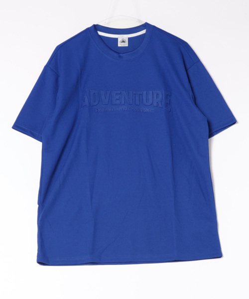 aimoha(アイモハ)の「aimoha outdoor ユニセックス ワッフルオーバーサイズ膨らみロゴ半袖Tシャツ (SS)(Tシャツ/カットソー・レディース・ネイビー/ブラウン/ホワイト/ブラック・MEDIUM/LARGE/X-LARGE)」の6枚目の写真