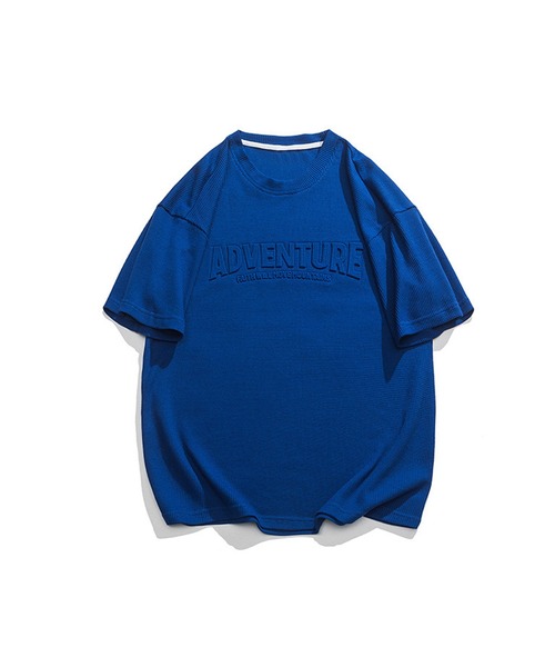 aimoha(アイモハ)の「aimoha outdoor ユニセックス ワッフルオーバーサイズ膨らみロゴ半袖Tシャツ (SS)(Tシャツ/カットソー・レディース・ネイビー/ブラウン/ホワイト/ブラック・MEDIUM/LARGE/X-LARGE)」の11枚目の写真