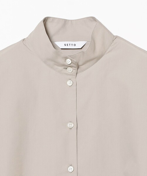 SETTO（セット）の「SETTO / BS OKKAKE SHIRT（シャツ/ブラウス・レディース・ライトグレー・ONE SIZE）」の6枚目の写真