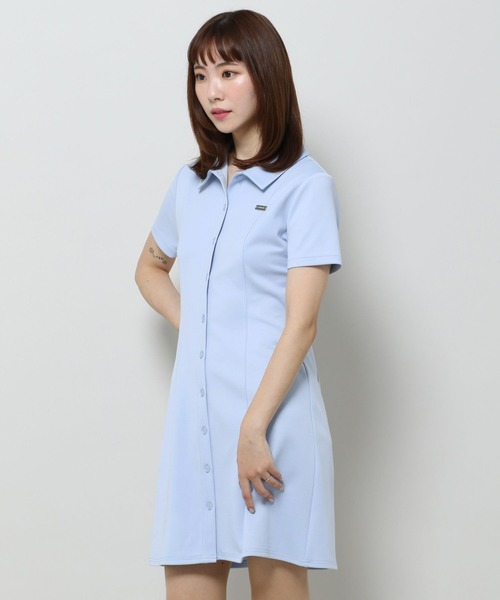 3.3 Field Trip （3.3フィールドトリップ）の「3.3 Field Trip／シャツカットミニワンピース（ワンピース・レディース・ブラック/ブルー・FREE）」の15枚目の写真