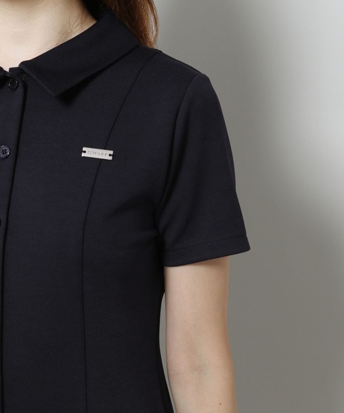 3.3 Field Trip （3.3フィールドトリップ）の「3.3 Field Trip／シャツカットミニワンピース（ワンピース・レディース・ブラック/ブルー・FREE）」の8枚目の写真