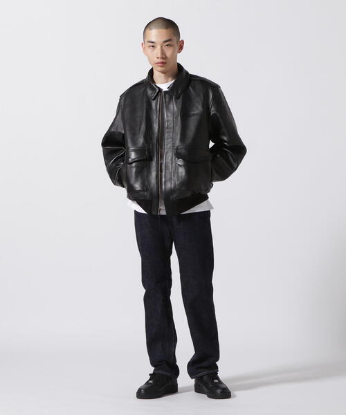 AVIREX（アヴィレックス）の「A-2 FLIGHT JACKET ANTIQUE LAMB / A-2 フライトジャケット アンティークラム / AVIREX / アヴィレックス（ミリタリージャケット・メンズ・ブラウン/ブラック・36/42/38/40/44）」の7枚目の写真