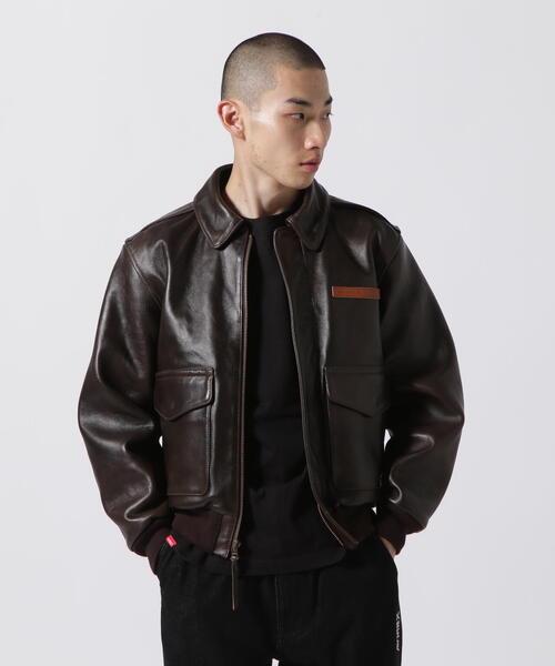 ジャケット・アウター Rum &Ram AVIREX（アヴィレックス）の「A-2 FLIGHT JACKET ANTIQUE LAMB / A-2
