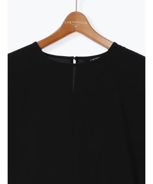 Lugnoncure（ルノンキュール）の「インナー付半袖シアーワンピース（ワンピース・レディース・ブラック/チャコールグレー/ブラウン・F）」の11枚目の写真