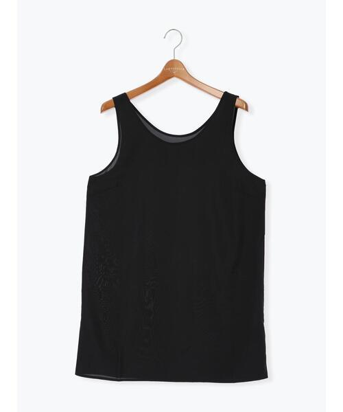 Lugnoncure（ルノンキュール）の「インナー付半袖シアーワンピース（ワンピース・レディース・ブラック/チャコールグレー/ブラウン・F）」の16枚目の写真