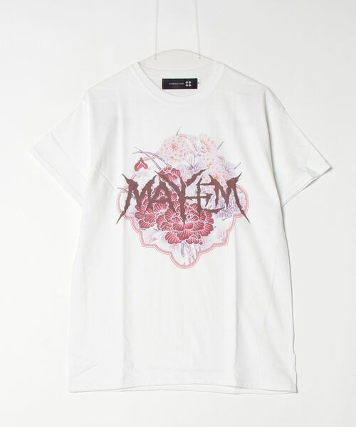 SAMURAI CORE(サムライコア)の「『SAMURAI CORE x MAYHEM』Graphic Design T(Tシャツ/カットソー・メンズ・ブラック/ホワイト・LARGE/MEDIUM)」の1枚目の写真