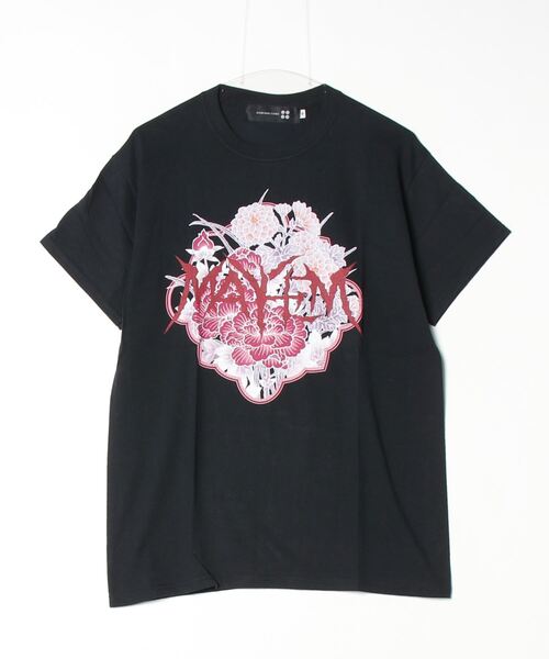 SAMURAI CORE(サムライコア)の「『SAMURAI CORE x MAYHEM』Graphic Design T(Tシャツ/カットソー・メンズ・ブラック/ホワイト・LARGE/MEDIUM)」の2枚目の写真