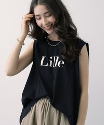saloon | SALOON(サルーン)/フロッキープリントノースリーブカットソー(Tシャツ/カットソー)