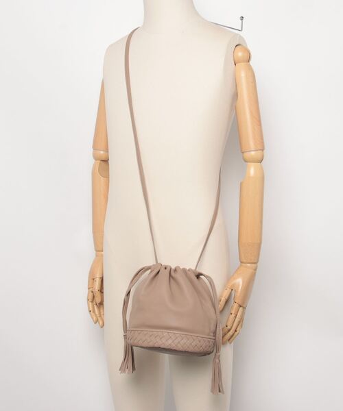 SEVEN BY SEVEN（セブンバイセブン）の「SEVEN BY SEVEN/セブン バイ セブン Leather Pochette -Sheep Leather Shoulder Bag ショルダーバック（ショルダーバッグ・レディース・ブラウン/ブラック・FREE）」の20枚目の写真