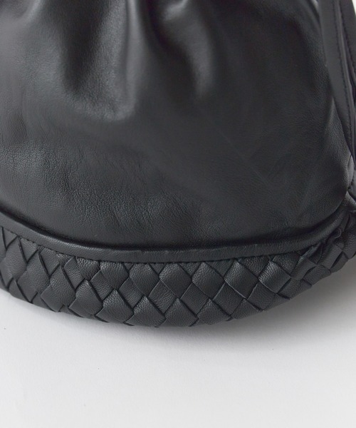 SEVEN BY SEVEN（セブンバイセブン）の「SEVEN BY SEVEN/セブン バイ セブン Leather Pochette -Sheep Leather Shoulder Bag ショルダーバック（ショルダーバッグ・レディース・ブラウン/ブラック・FREE）」の9枚目の写真