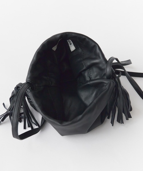 SEVEN BY SEVEN（セブンバイセブン）の「SEVEN BY SEVEN/セブン バイ セブン Leather Pochette -Sheep Leather Shoulder Bag ショルダーバック（ショルダーバッグ・レディース・ブラウン/ブラック・FREE）」の8枚目の写真