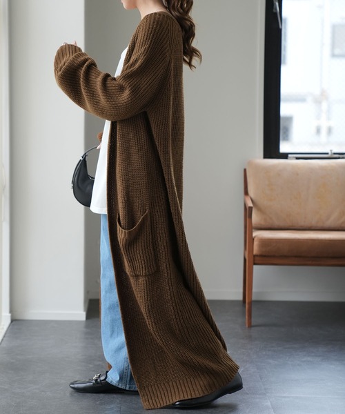 超ロングカーディガン（カーディガン/ボレロ）｜HUG.U（ハグユー）の