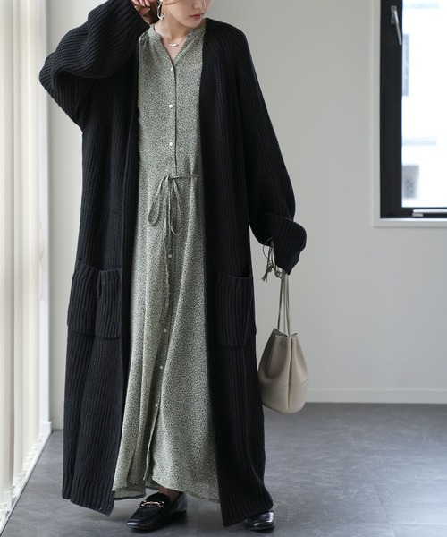 theGazettE グッズ BLACKMORAL ロングカーディガン 3重ガーゼのロングカーディガン｜363° - 国産のガーゼ専門ブランド
