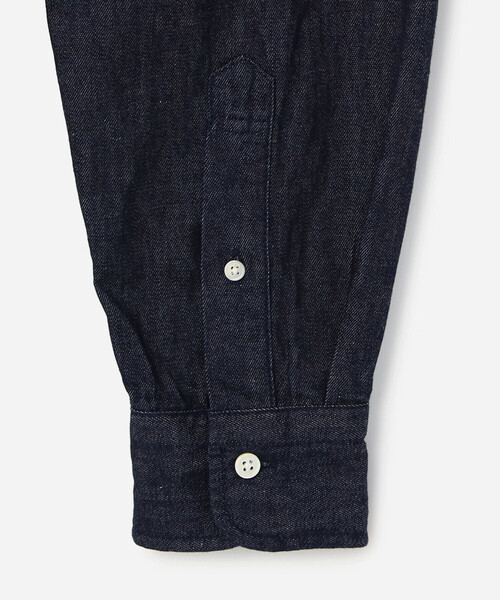 GYMPHLEX(ジムフレックス)の「Gymphlex | ライトデニム 長袖ボタンダウンシャツ MEN(シャツ/ブラウス・メンズ・インディゴブルー・XL/L/M)」の5枚目の写真