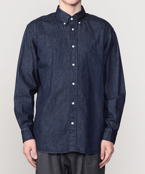 GYMPHLEX(ジムフレックス)の「Gymphlex | ライトデニム 長袖ボタンダウンシャツ MEN(シャツ/ブラウス・メンズ・インディゴブルー・XL/L/M)」の9枚目の写真