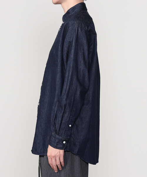 GYMPHLEX(ジムフレックス)の「Gymphlex | ライトデニム 長袖ボタンダウンシャツ MEN(シャツ/ブラウス・メンズ・インディゴブルー・XL/L/M)」の10枚目の写真