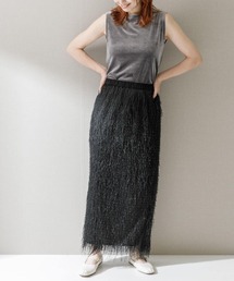 URBAN RESEARCH ROSSO WOMEN | ELENDEEK　FRINGE STRAIGHT SKIRT(スカート)