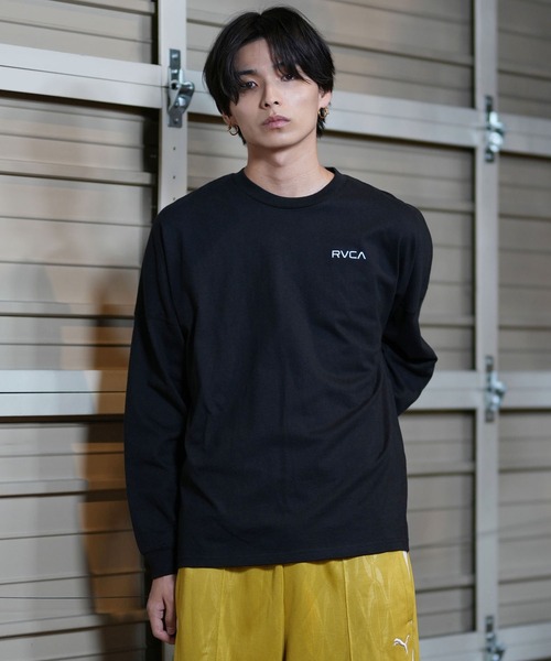 【ムラサキスポーツ限定】RVCA/ルーカ ロンTee ルーズシルエット バックプリント ユニセックス BE042-P08（Tシャツ/カットソー）｜RVCA（ルーカ）