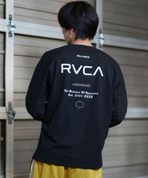 【ムラサキスポーツ限定】RVCA/ルーカ ロンTee ルーズシルエット バックプリント ユニセックス BE042-P08（Tシャツ/カットソー）｜RVCA（ルーカ）