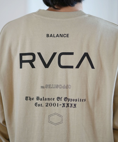 【ムラサキスポーツ限定】RVCA/ルーカ ロンTee ルーズシルエット バックプリント ユニセックス BE042-P08（Tシャツ/カットソー）｜RVCA（ルーカ）