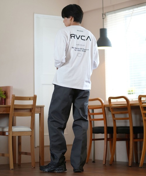 【ムラサキスポーツ限定】RVCA/ルーカ ロンTee ルーズシルエット バックプリント ユニセックス BE042-P08（Tシャツ/カットソー）｜RVCA（ルーカ）