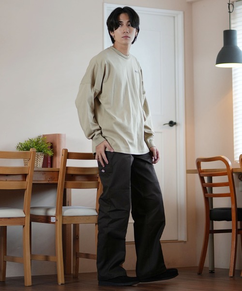 【ムラサキスポーツ限定】RVCA/ルーカ ロンTee ルーズシルエット バックプリント ユニセックス BE042-P08（Tシャツ/カットソー）｜RVCA（ルーカ）