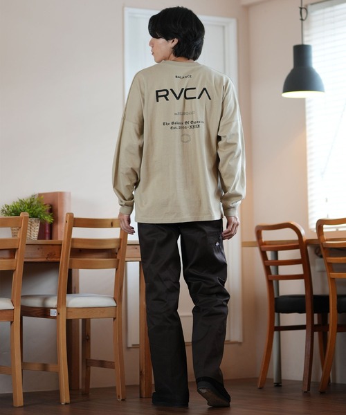 【ムラサキスポーツ限定】RVCA/ルーカ ロンTee ルーズシルエット バックプリント ユニセックス BE042-P08（Tシャツ/カットソー）｜RVCA（ルーカ）