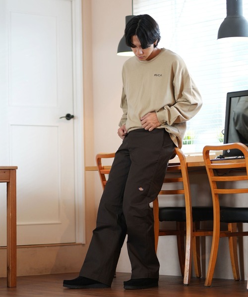 【ムラサキスポーツ限定】RVCA/ルーカ ロンTee ルーズシルエット バックプリント ユニセックス BE042-P08（Tシャツ/カットソー）｜RVCA（ルーカ）