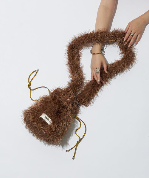 GRAIN（グレイン）の「【GRAIN/グレイン】モンスターファーミニショルダーバッグ（ショルダーバッグ・レディース・ブラック/レッド/ブラウン/ベージュ/イエロー・FREE）」の2枚目の写真