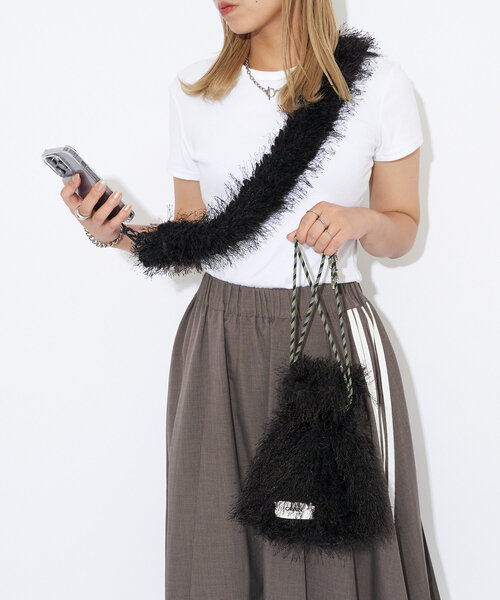 GRAIN（グレイン）の「【GRAIN/グレイン】モンスターファーミニショルダーバッグ（ショルダーバッグ・レディース・ブラック/レッド/ブラウン/ベージュ/イエロー・FREE）」の20枚目の写真