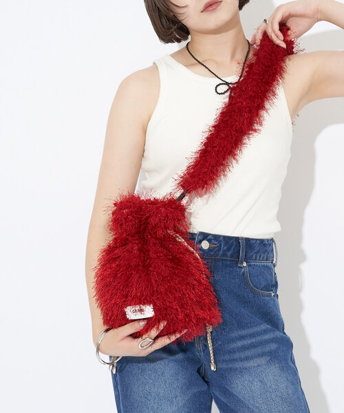 GRAIN（グレイン）の「【GRAIN/グレイン】モンスターファーミニショルダーバッグ（ショルダーバッグ・レディース・ブラック/レッド/ブラウン/ベージュ/イエロー・FREE）」の12枚目の写真