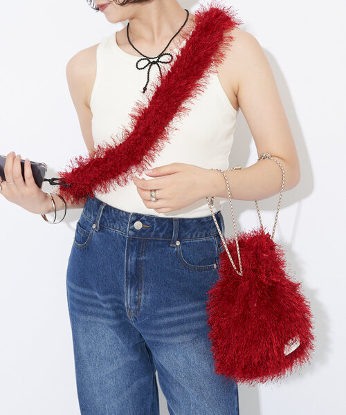 GRAIN（グレイン）の「【GRAIN/グレイン】モンスターファーミニショルダーバッグ（ショルダーバッグ・レディース・ブラック/レッド/ブラウン/ベージュ/イエロー・FREE）」の16枚目の写真