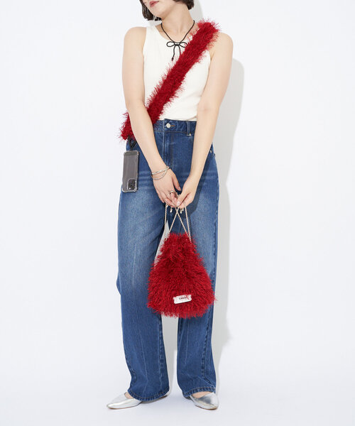 GRAIN（グレイン）の「【GRAIN/グレイン】モンスターファーミニショルダーバッグ（ショルダーバッグ・レディース・ブラック/レッド/ブラウン/ベージュ/イエロー・FREE）」の17枚目の写真