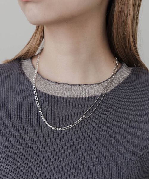 SMELLY(スメリー)の「ボールキヘイチェーンキリカエネックレス(ネックレス・レディース・シルバー・-)」の3枚目の写真