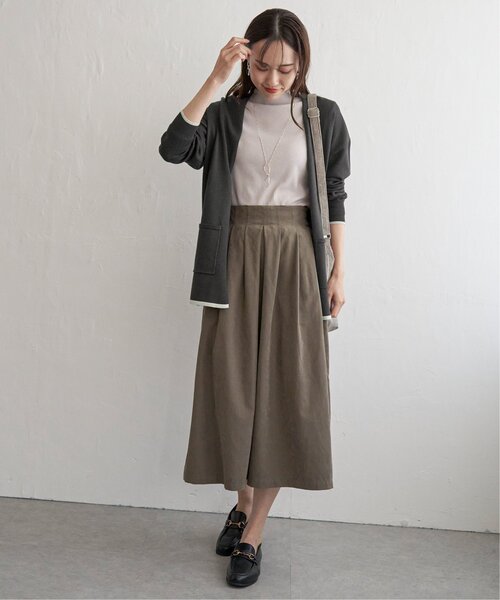 ikka(イッカ)の「前後2WAY三角テレコプルオーバー(Tシャツ/カットソー・レディース・ライトグレー/レッド系その他/オフホワイト/グレー/ダークグリーン/ブラック・S/M/L)」の8枚目の写真